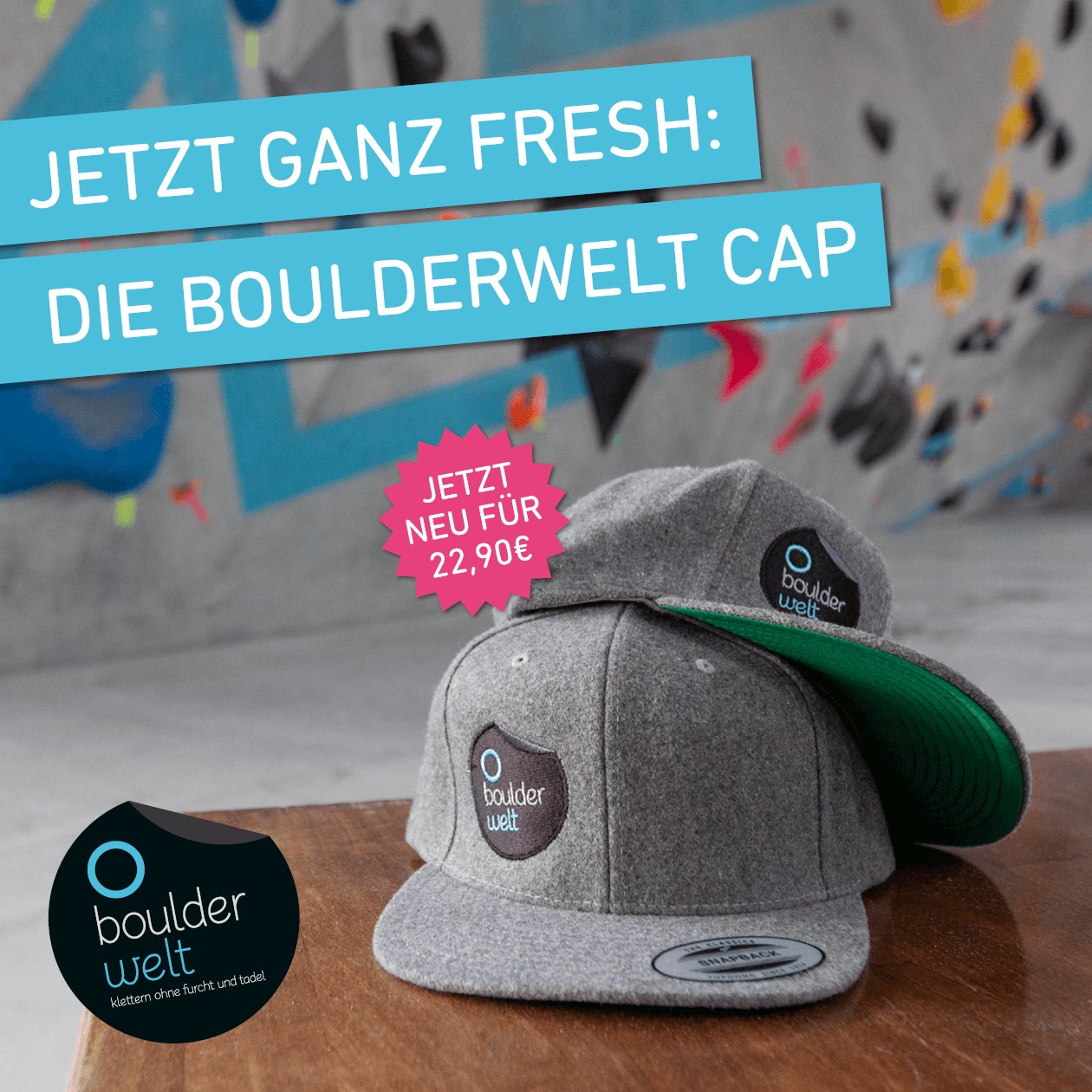 Boulderwelt Mützen für Jungs und Mädels - Preis 14,90 €