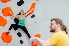 Bouldern in der Boulderwelt, Bouldersession