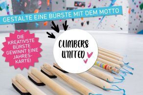 Bemale eine unserer 10 Boulderwelt Bürsten und gewinne eine Jahreskarte!