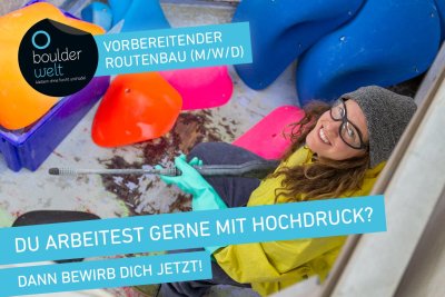 Wir suchen ab sofort Unterstützung im vorbereitenden Routenbau (m/w/d). Bewirb Dich!
