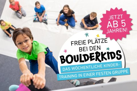 Boulderkids Gruppen jetzt ab 5 Jahren