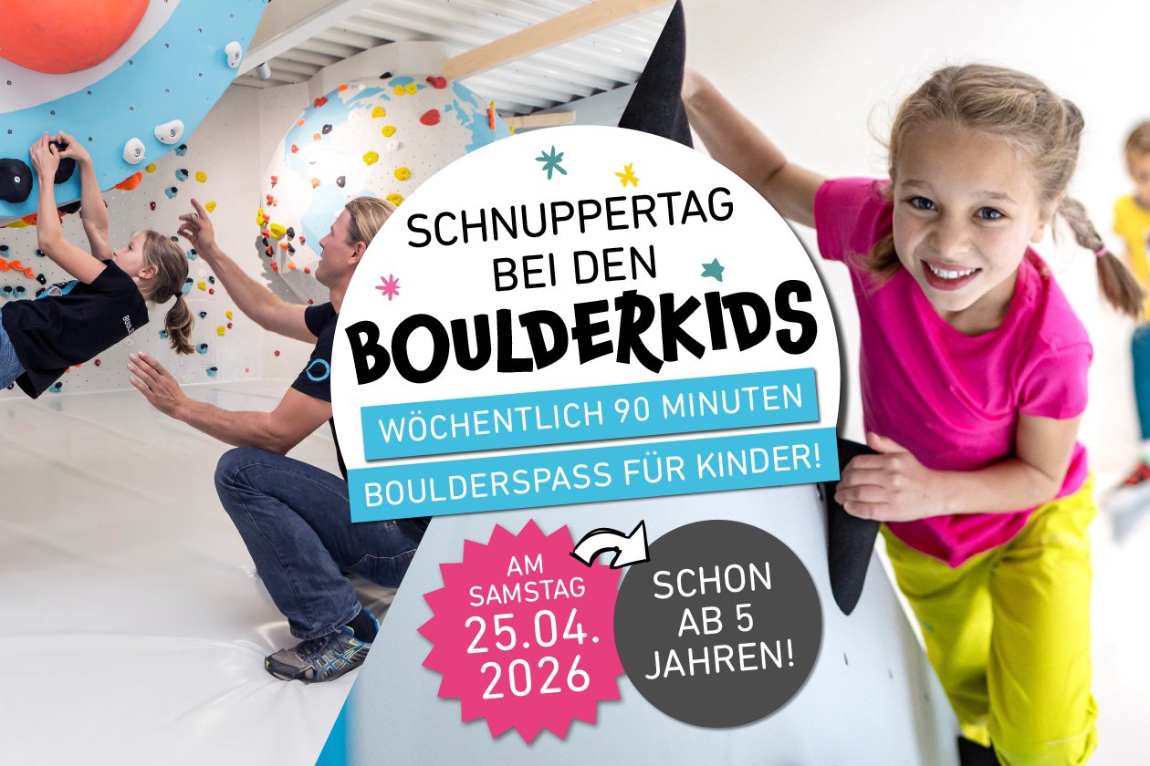 Bouldern für Kinder Schnuppern wöchentliches Training Boulderkids Klettern Kids Brunnthal München Süd Ottobrunn Sport Verein