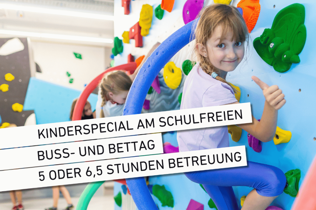 Buß- und Bettag in der Boulderwelt! Wir betreuen Dein Kind, während Du arbeiten musst.
